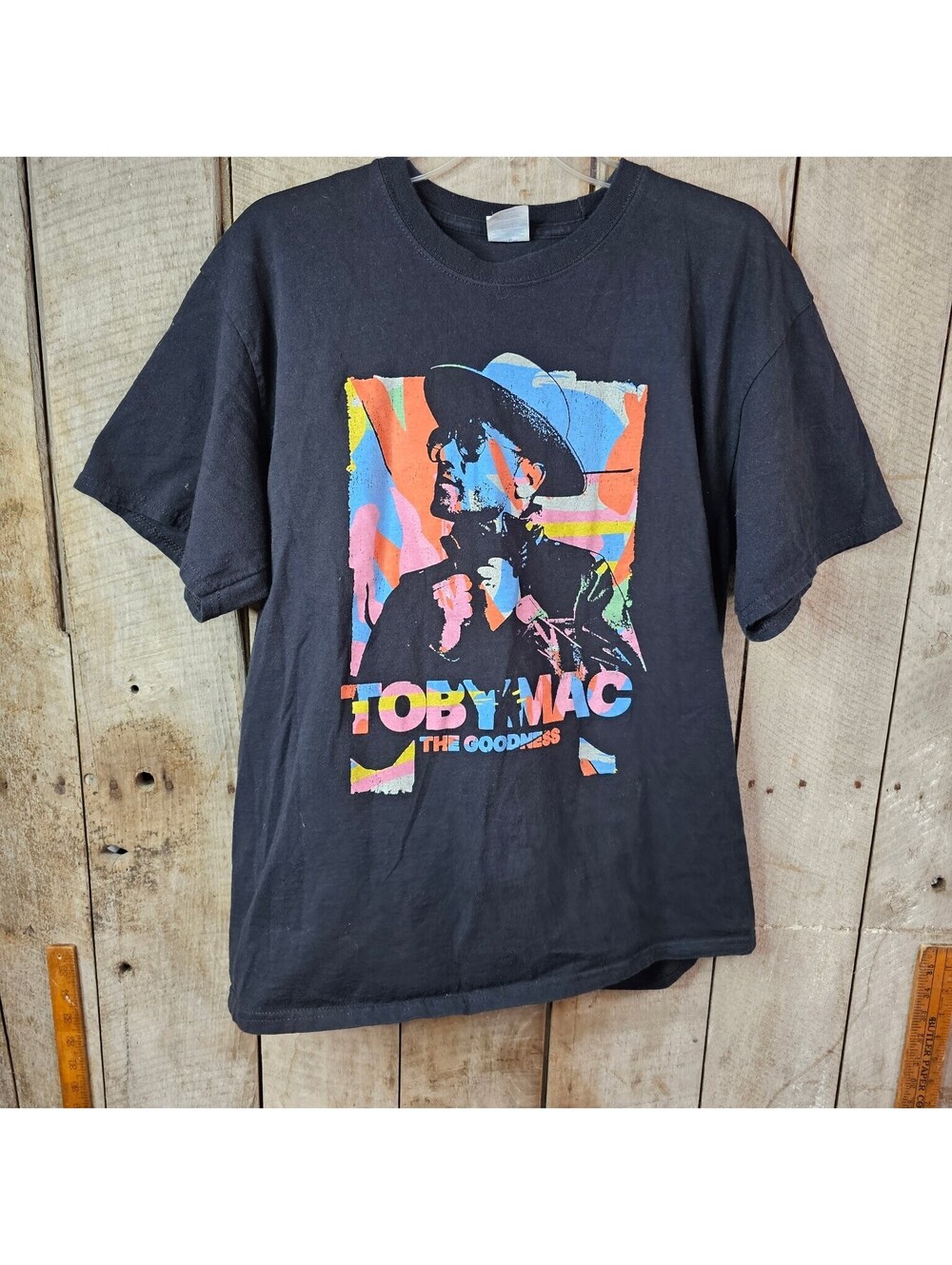 TobyMac The Goodness Hits Deep 2023 Tour Concert T-Shirt Men's Black Size L